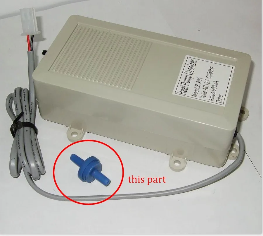 hot tub spa bathtub ozone check valve fit china ozone unit B A01 / GNP
