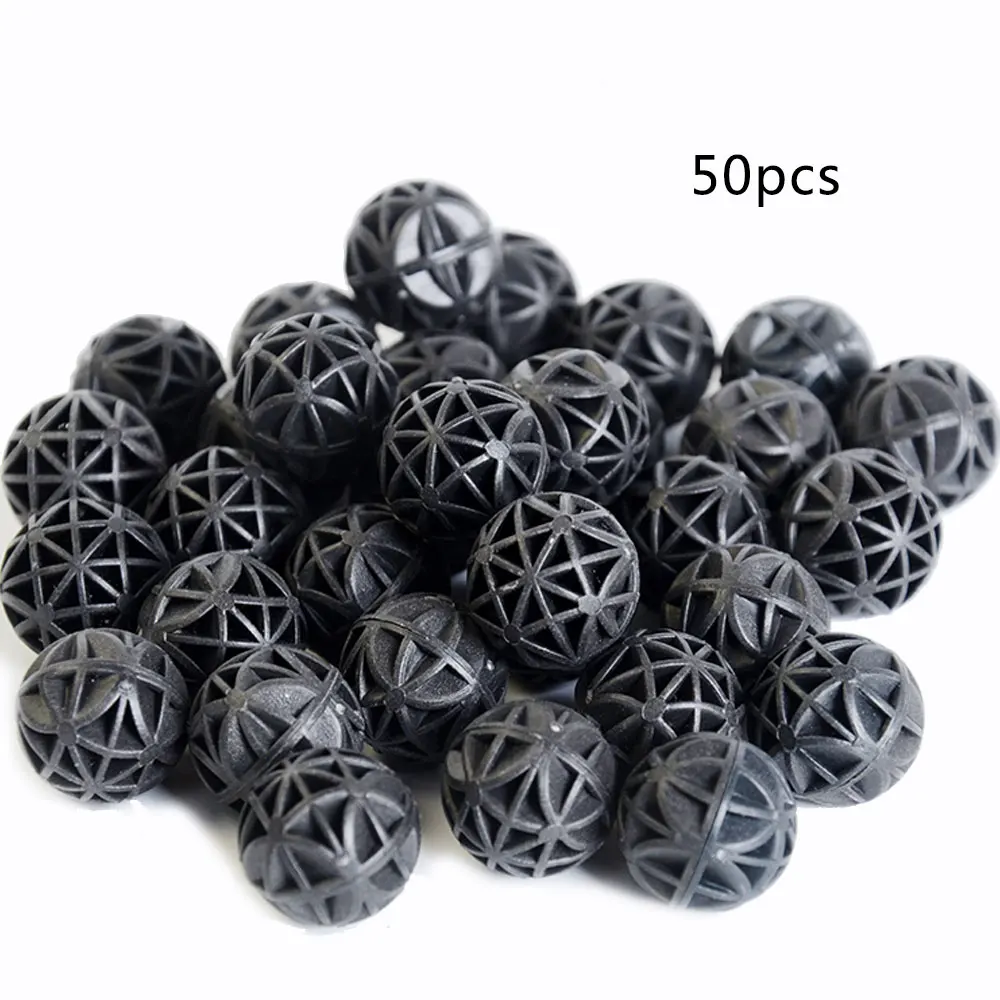

50pcs 16/26/36mm Aquarium Bio Balls Portable Canister Filter Media Marine Clean Fish Tank Pond Reefs Sump Clean Pet Fish Tools