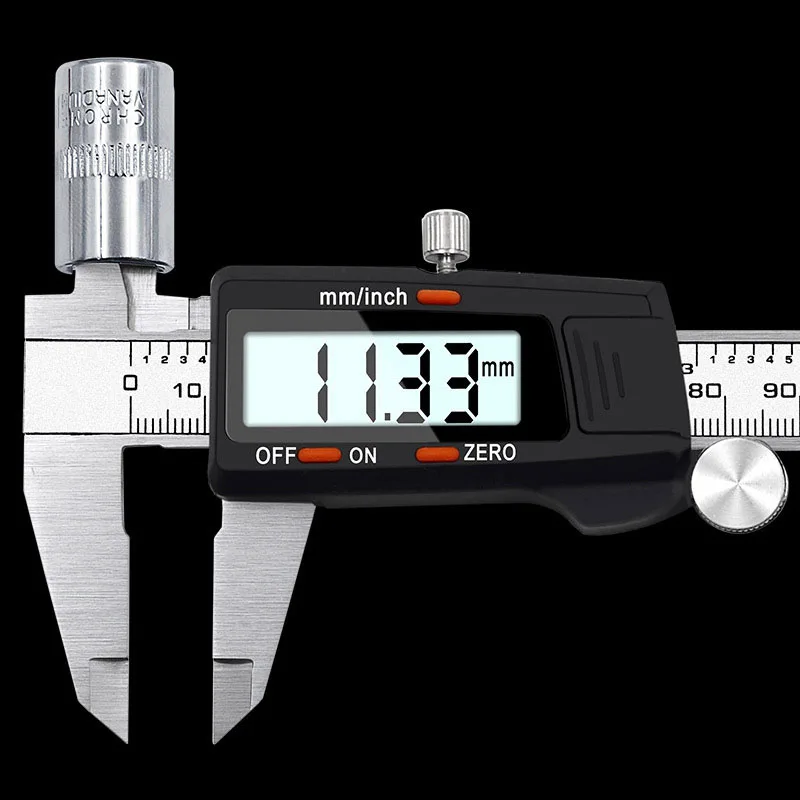 Штангенциркуль с цифровым дисплеем из нержавеющей стали 150 мм/дюймовая высокая точность штангенциркуль из нержавеющей стали