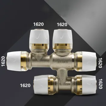 

DIY Equal Diameter Quick Connect Fluid Fitting 1620 Aluminium Plastic Composite Pipe Radiator Copper Push to connect fittings