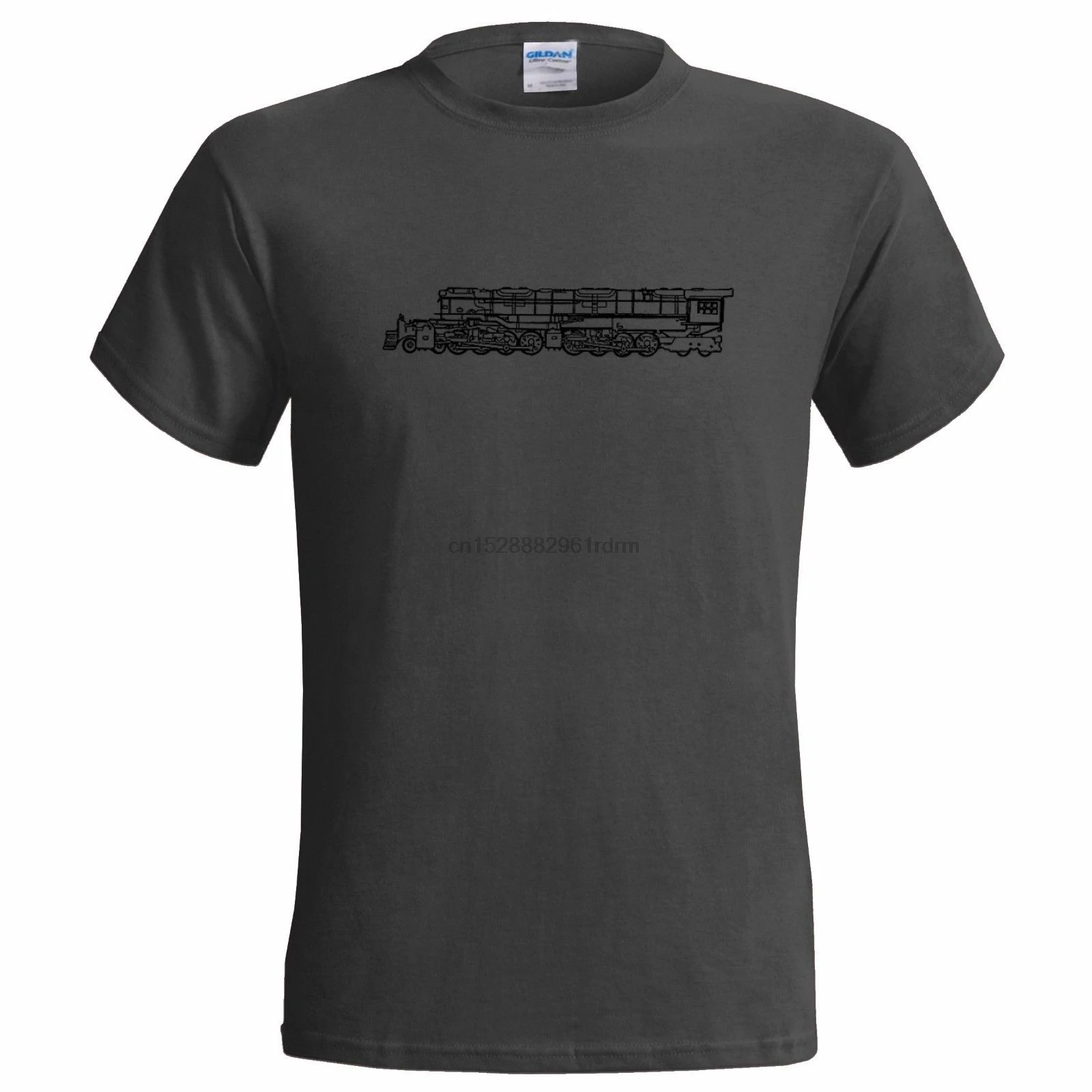 UNION PACIFIC BIG BOY STEAM BLUEPRINT MENS T SHIRT TRAIN