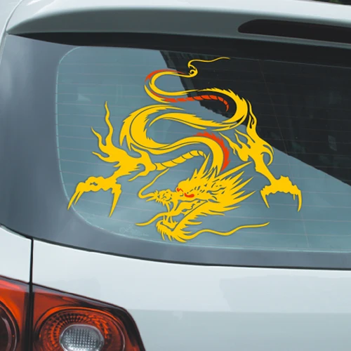 Dragon Totem Car Head Cover Sticker Personality Domineer Car Sticker Rear Block Glass Sticker Door Sticker-315