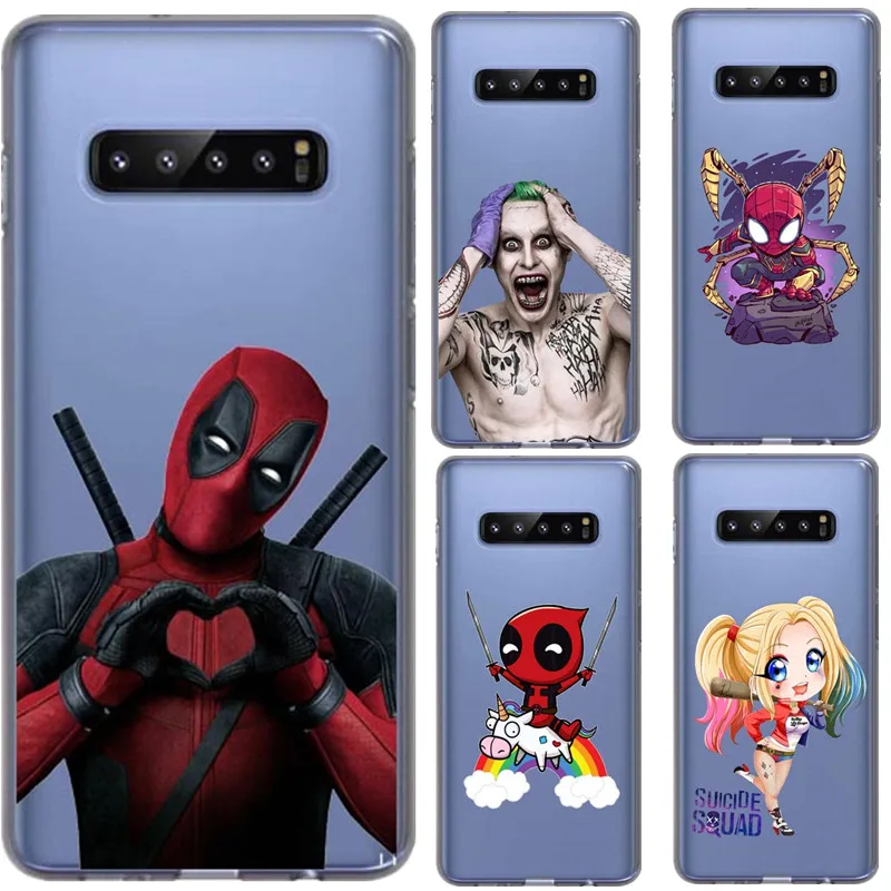 

Deadpool Phone Case For Samsung M10 M20 Marvel Venom Avengers Infinity TPU Cover For Samsung S10 S10E S10 Plus 5.8 6.4