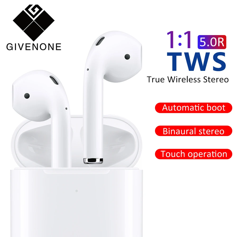 

GIVENONE 2019 New 1:1 High Quality Pop-ups Wireless Bluetooth for iPhone Series Earphone With Charging box wireless Bluetooth