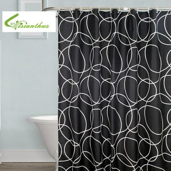 

Waterproof Shower Curtains for Bathroom Home Decor Polyester Fabric Shower Curtains Geometric Pattern Multi-size Shower Curtains