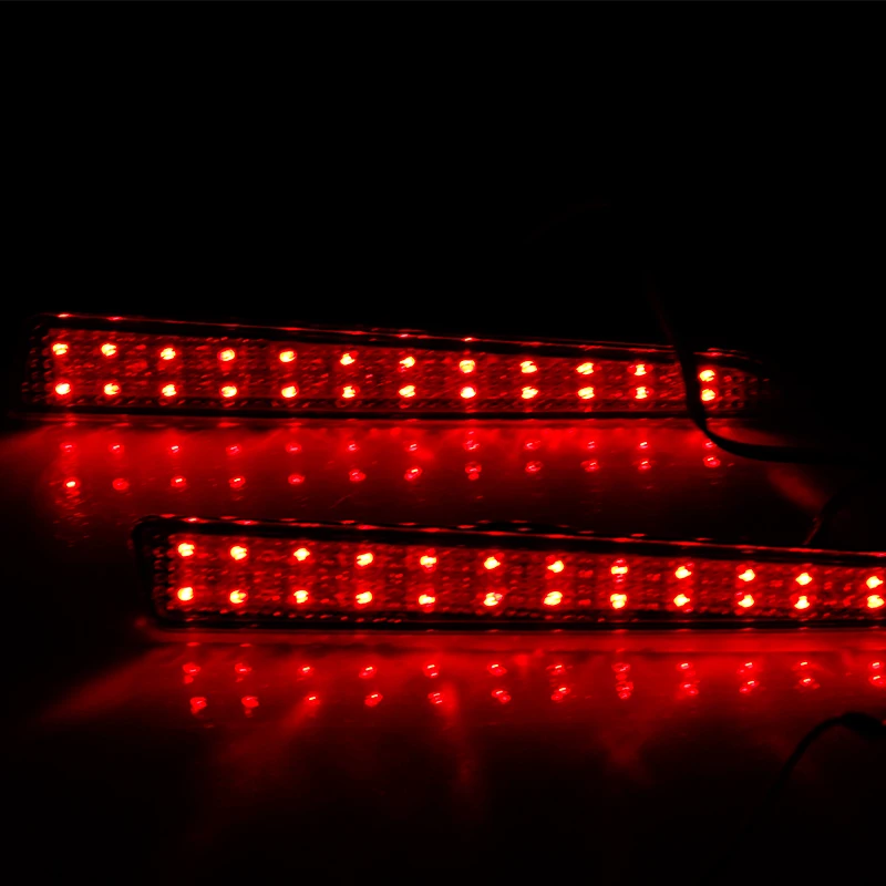 OKEEN 2 шт. светодиодный задний бампер отражатель света для Daihatsu Танто L375 L378 парковка Предупреждение светло-красный светодиодный хвост фары противотуманные лампы