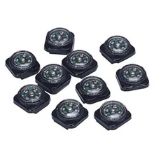 10PCS Mini Compass For Paracord Bracelet Outdoor Camping Emergency Hiking Tool