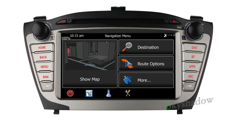 Perfect C500 1024X600 4G SIM Android 6.0 Car DVD Player For Hyundai IX35 Tucson 2009-2014 RDS Radio GPS Bluetooth wifi 2GB RAM 16GB ROM 9
