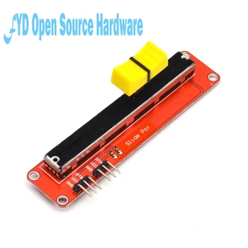 

Hot Electronic Block 10K Sliding Slider Potentiometer Module For MCU For ARM for arduino Other Single Chip Micro Wholesale
