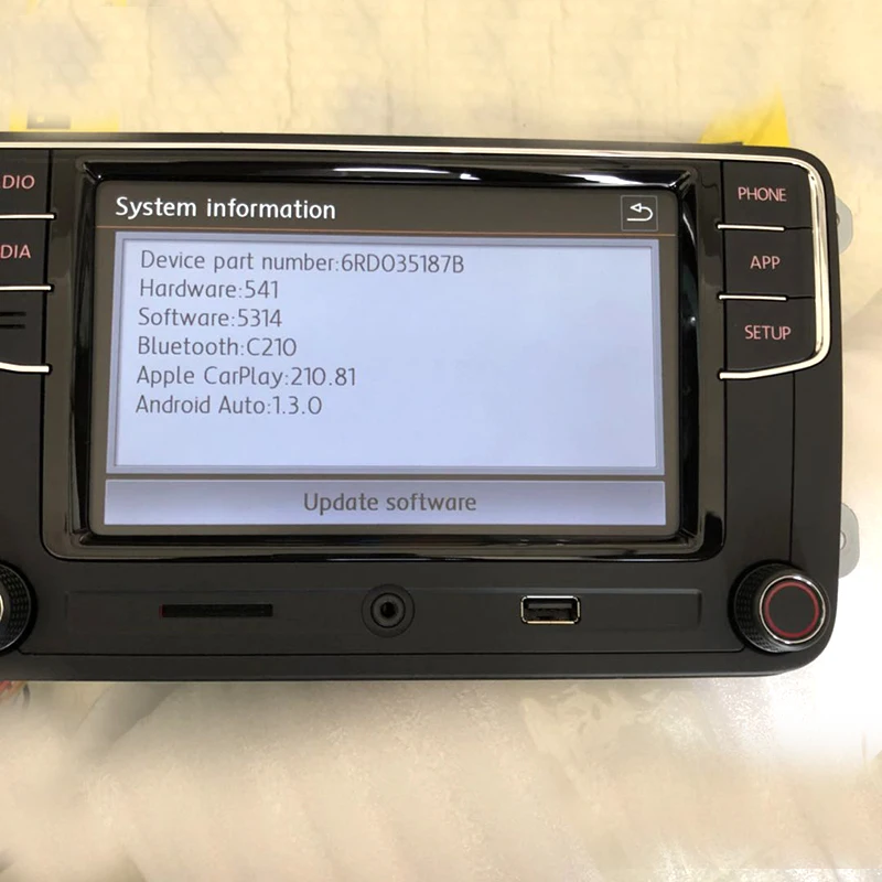 Carplay Android Auto RCD330 R340G Plus noname RCD330 радио RCD340G для Tiguan Golf 5 6 MK5 MK6 Passat Polo 6RD 035 187 B