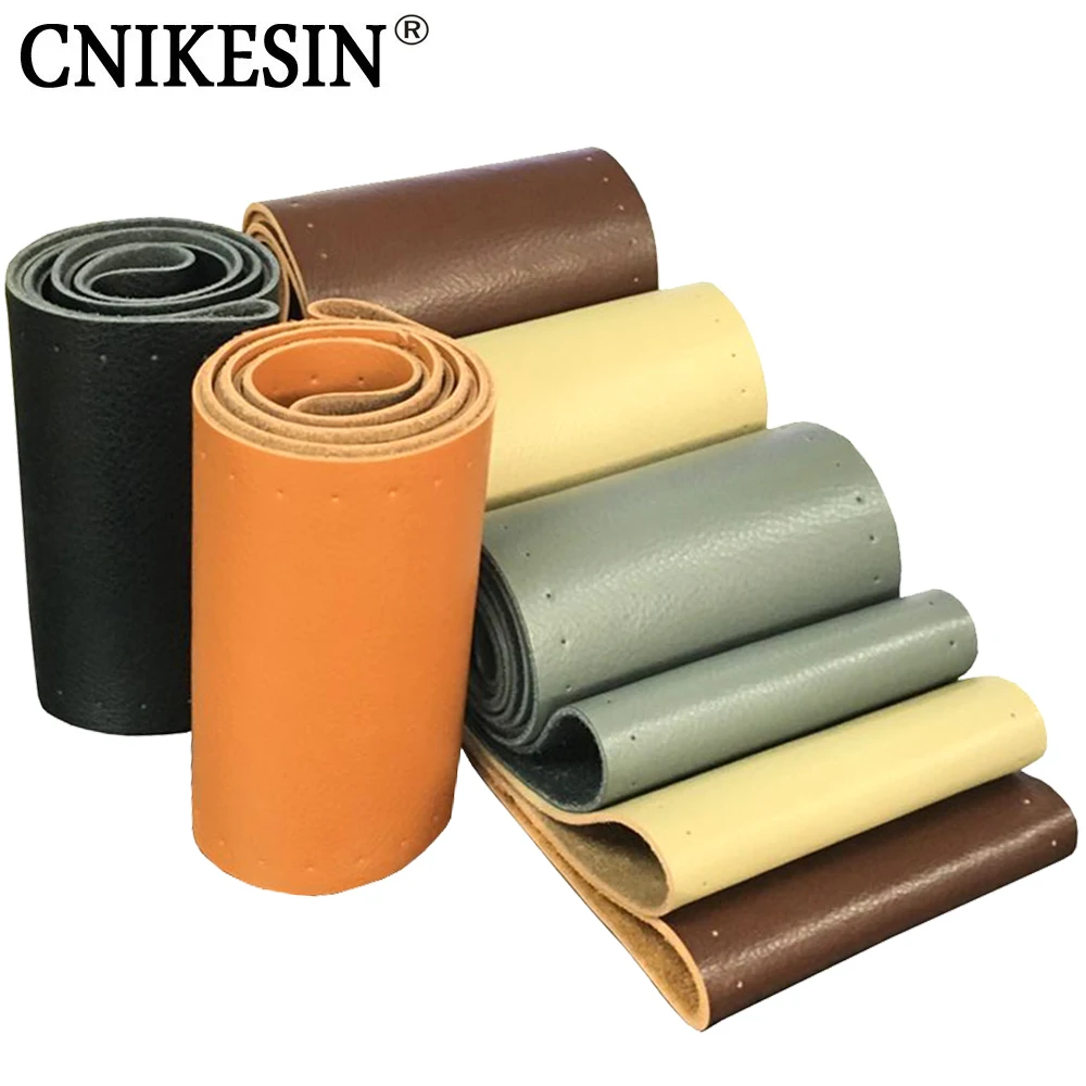 DIY Car Steering Wheel Cover Real Australian Cowhide Leather Cover With Needles Thread Fit For All Car Steering Cover 35-40cm DIY Car Steering Wheel Cover Real Australian Cowhide Leather Cover With Needles Thread Fit For All Car Steering Cover 35-40cm