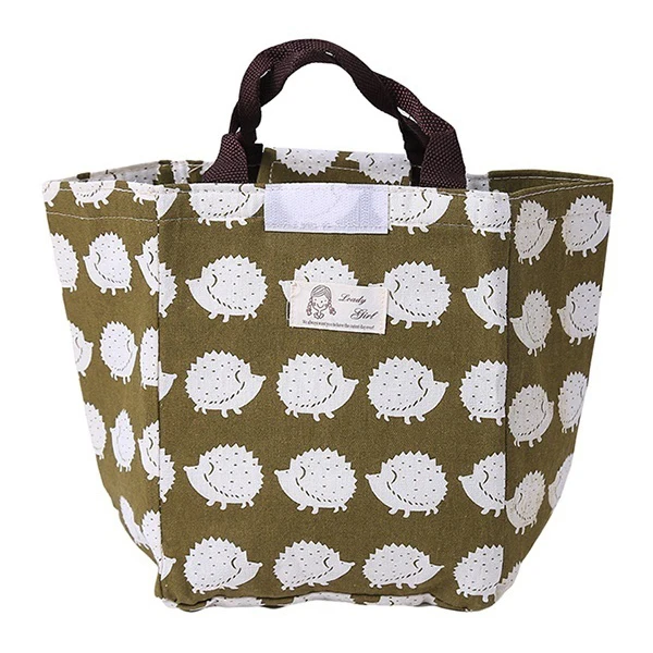 

Portable Thermal Lunch Bags for Women Men Multifunction Large Capacity Storage Tote Bags Food Picnic insulation Bag White&Brown
