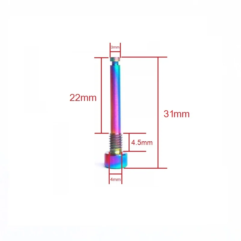 M4 велосипед из титанового сплава гидравлический болт дискового тормоза титановые тормозные суппорты болт для Shimano Pad тормоз для велосипеда MTB вилка фиксирующий болт