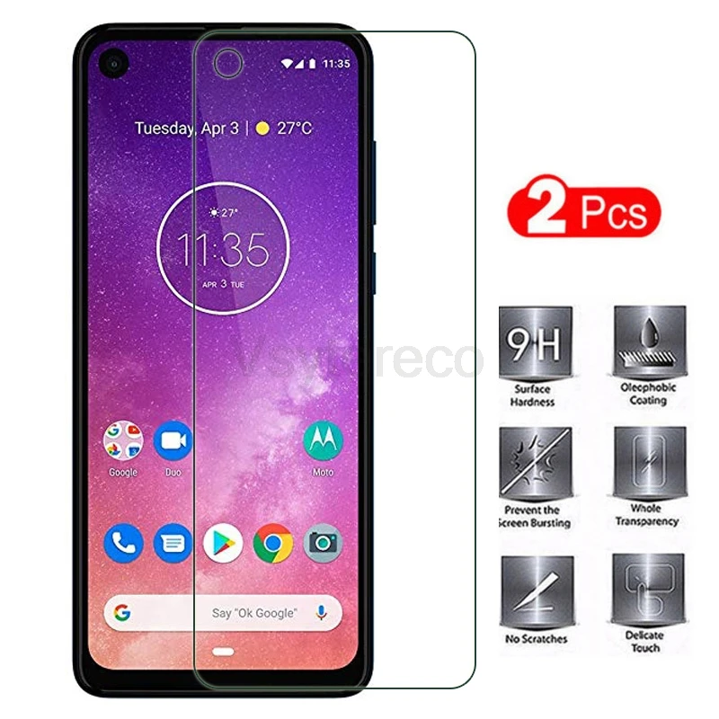 2 шт закаленное стекло для Motorola One Vision, защитный чехол, Защитное стекло для Motorola Moto One Vision OneVision glass