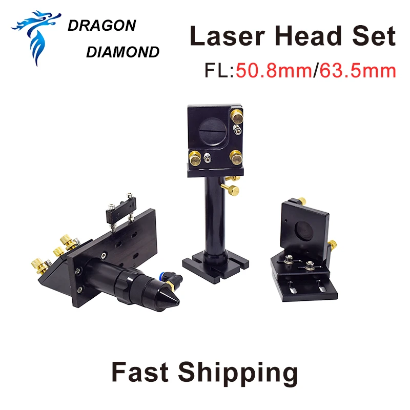 Dragon Diamond CO2 набор лазерной головки A/зеркало и Фокус объектив интегративный держатель для лазерной гравировки резки