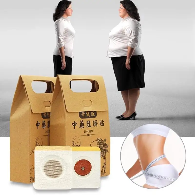 10Pc/Box Navel Sticker Slim Patch Weight Loss Burning Fat Thin Paste