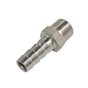 

High Quality 3/4" Male Thread Pipe Fittings x 15 MM Barb Hose Tail Connector Stainless Steel SS304