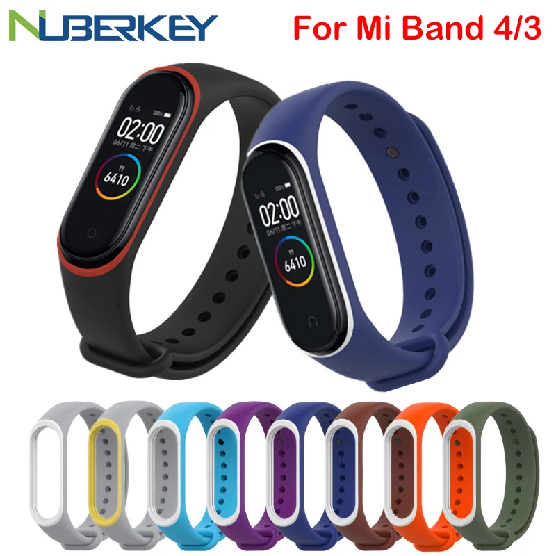 Ремешок силиконовый для Xiaomi Mi Band 4 3 спортивный браслет xiaomi mi band аксессуары часов |