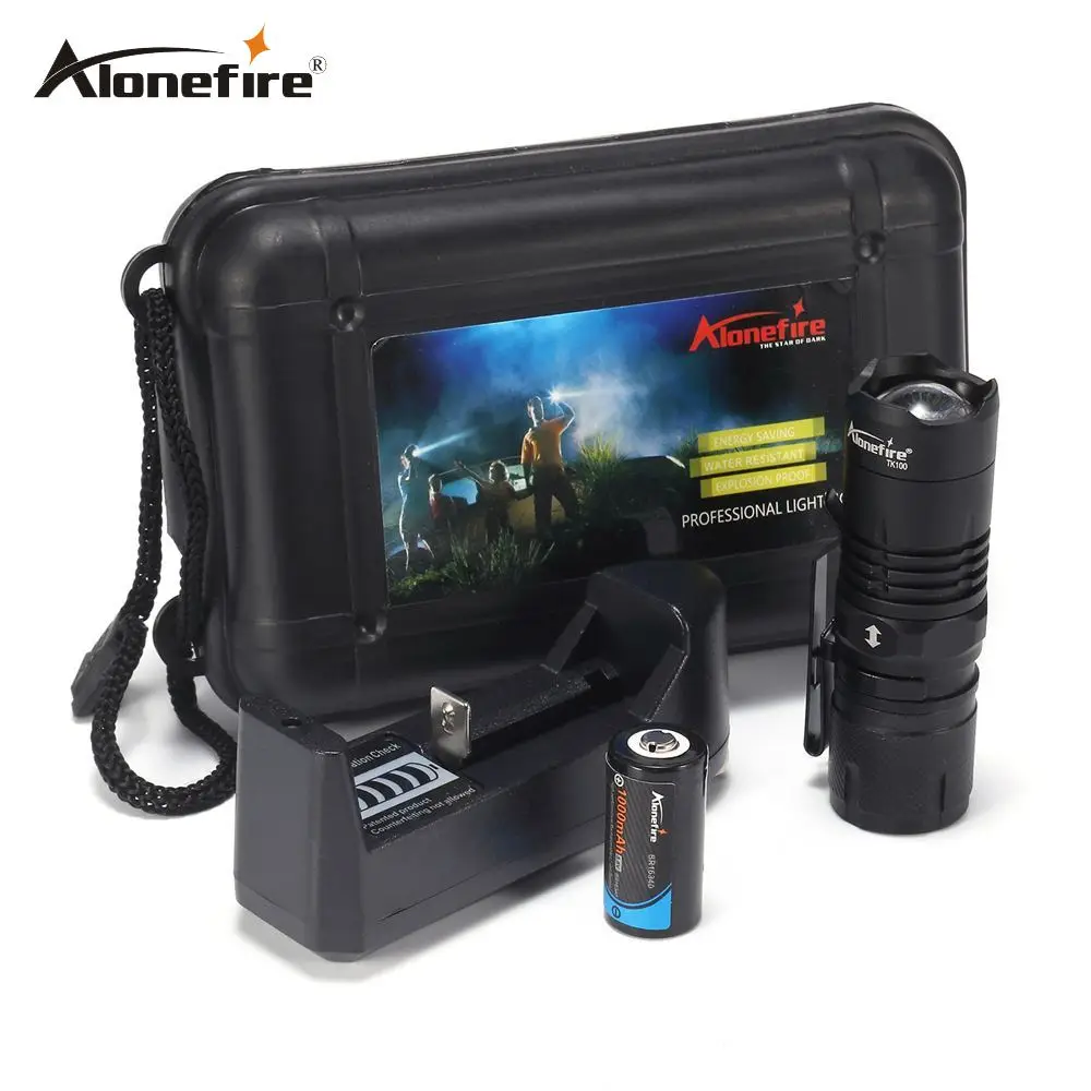 Портативный мини-фонарик AloneFire TK100 светодиодный фонарик CREE 4 режима