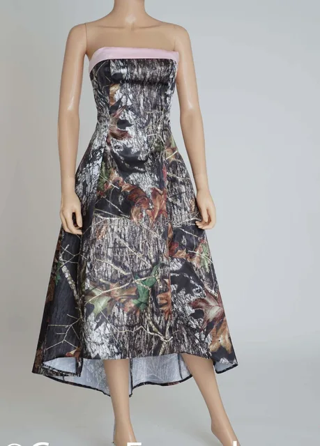 Camo Tea Length Dress