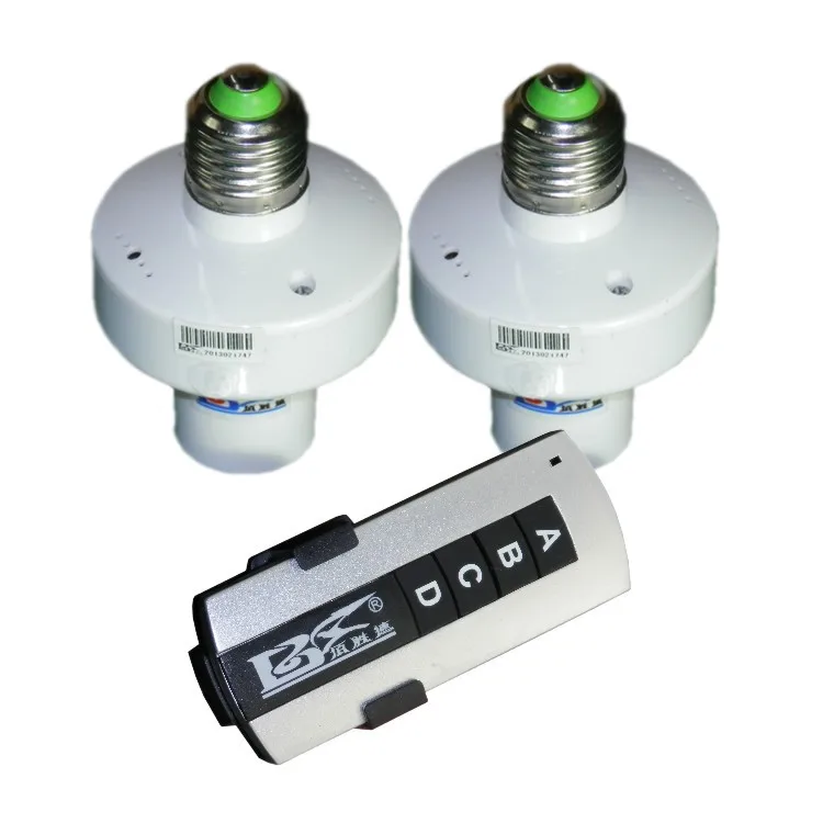  1/2/3/4*E27 Wireless Remote Control Light Lamp base oN/off Switch Socket Holder rc smart device 110 - 32697290382