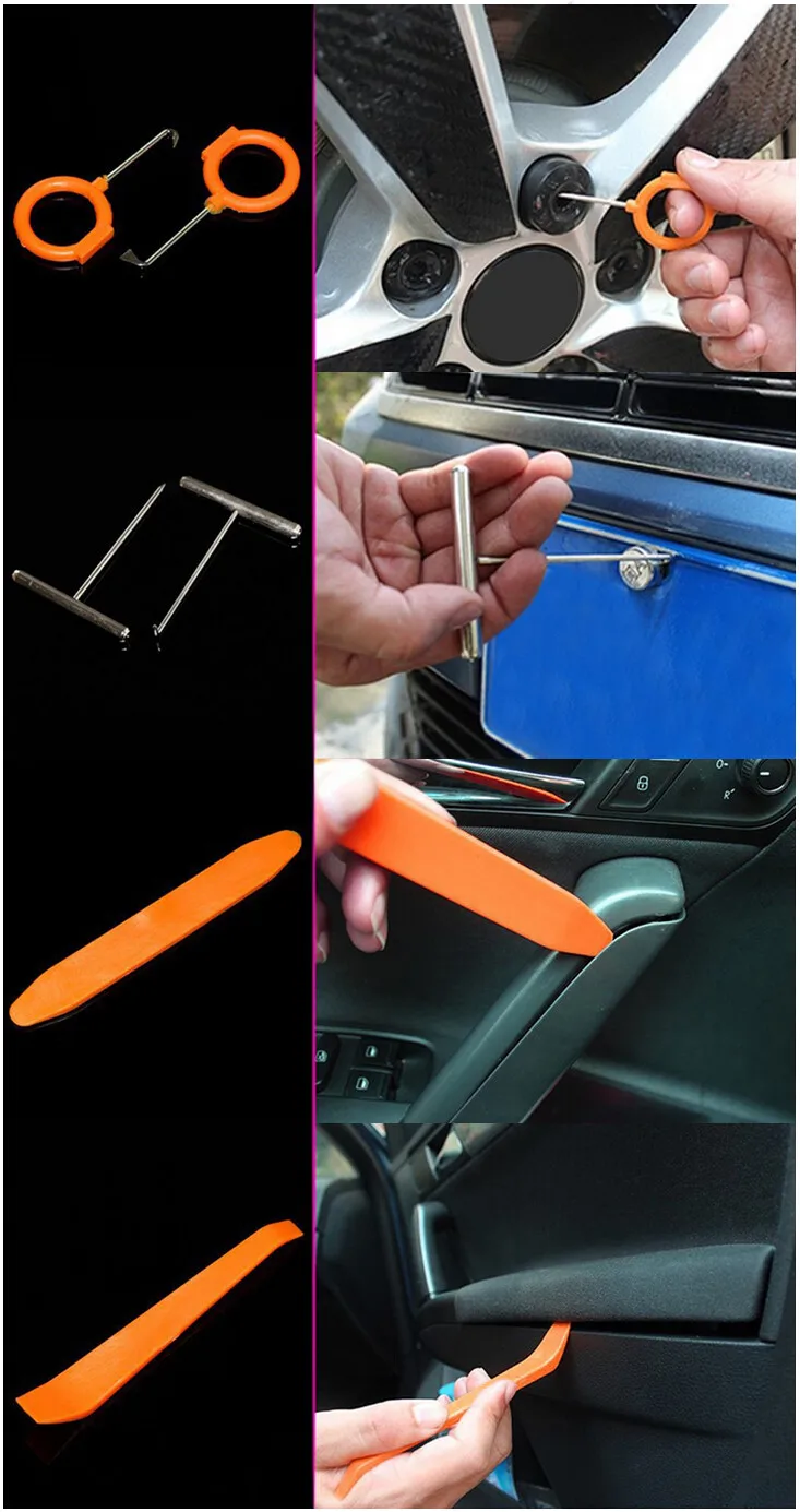 Car Radio Door Clip Panel Trim Dash Audio Removal Open Installer Pry Tool Hand Tool Set