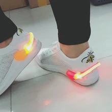 ФОТО 6PCS Night Running Outdoor Sports Gear Flashing LED Clip On Shoe Safety Glow Light Running Jogging Cycling
