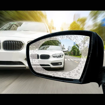 

Car SUV Rearview Mirror Stickers Membrance Window Protective Film Anti-Fog Waterproof Rainproof Car Clear Security Films