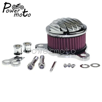 

Motorcycle Chrome Rough Crafts Air Cleaner Intake Filter For Harley Sportster XL883 XL1200 2004-Up
