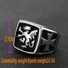 Cross-border new fashion men's stainless steel Pegasus ring Animal Pegasus ring велосипед pegasus d3a 2015