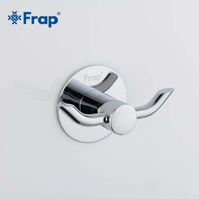 Frap цинковый сплав крючок для халата настенное крепление один винт держатель для полотенец аксессуары для ванной комнаты крючок для одежды F305
