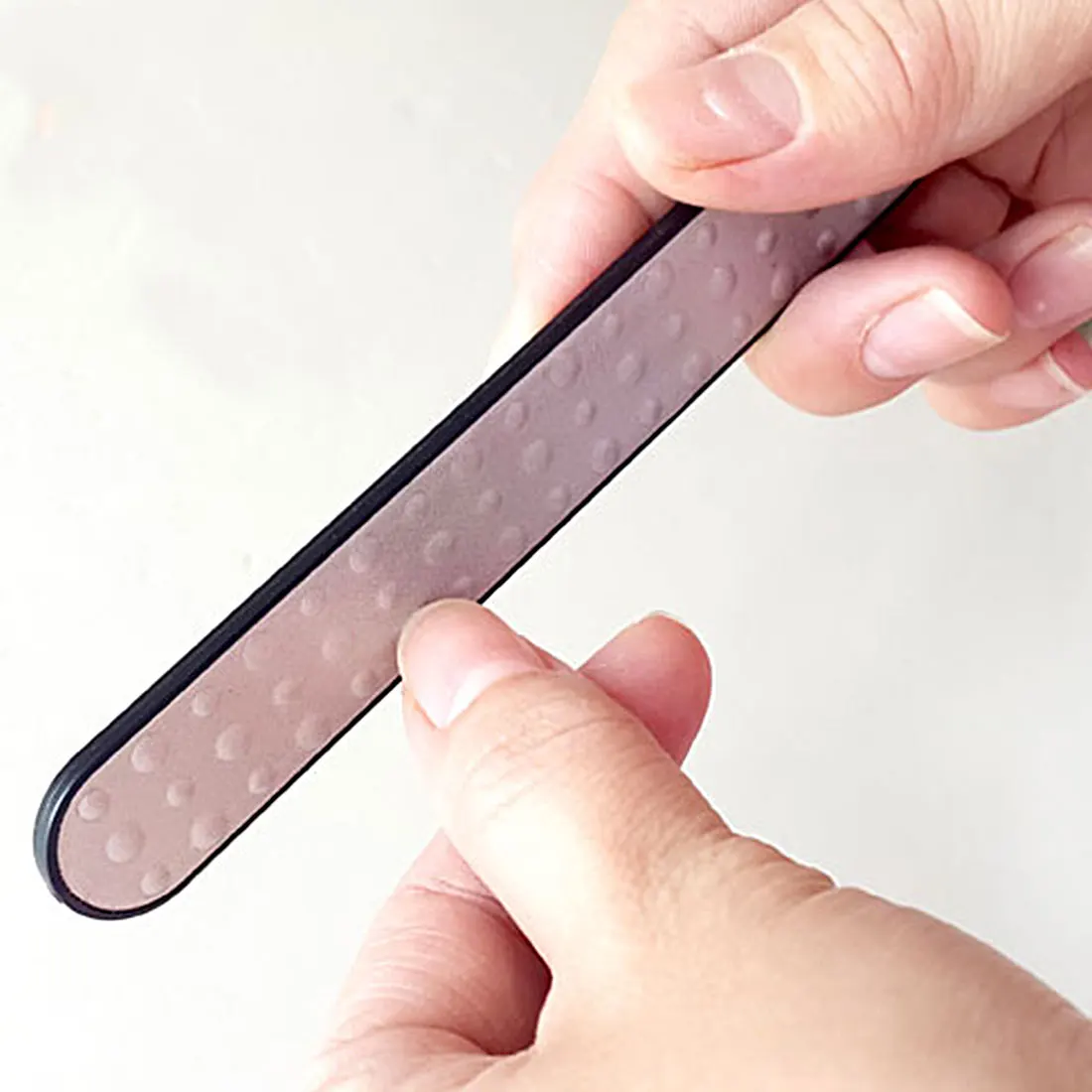 New 2pcs Durable Nail Files Single Sided Double Sided Stainless Steel Buffer Sanding Polishing 