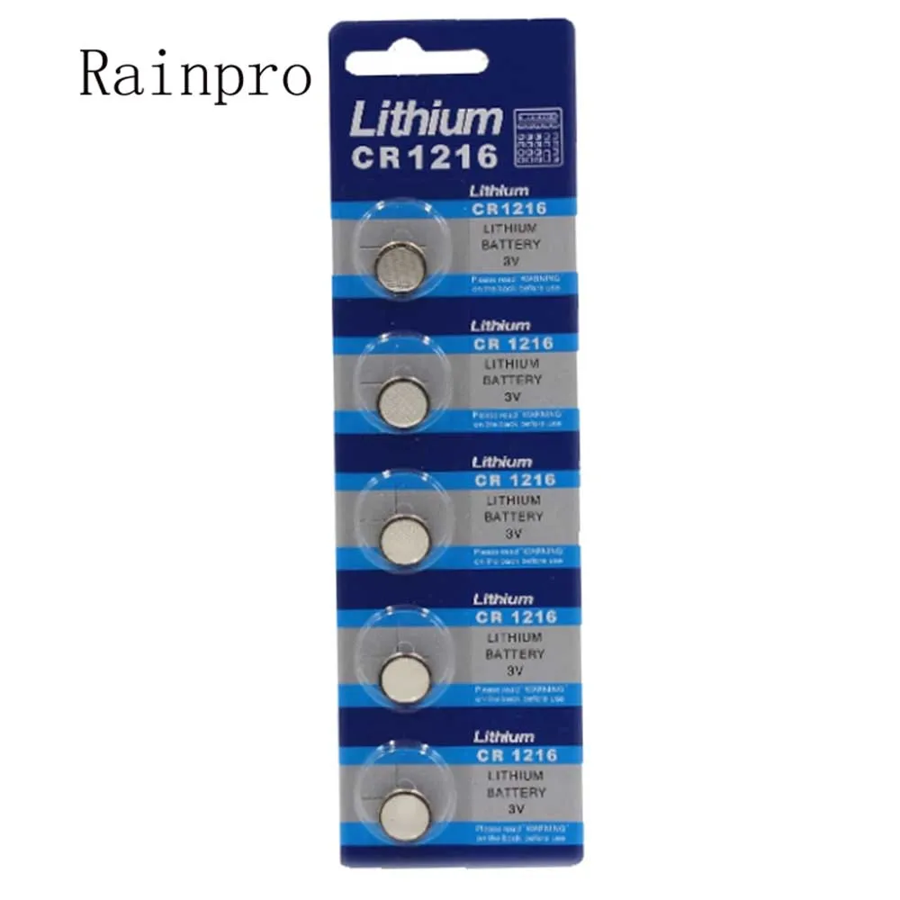 

Rainpro 10pcs/lot CR1216 button battery cr1216 electronic watch for IC card luminous toy electronic gift counter