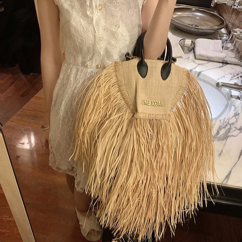 

New Women Weaving Designer Handbags High Quality Shoulder Bags Ladies Handbags Fashion Brand Straw Women Bags