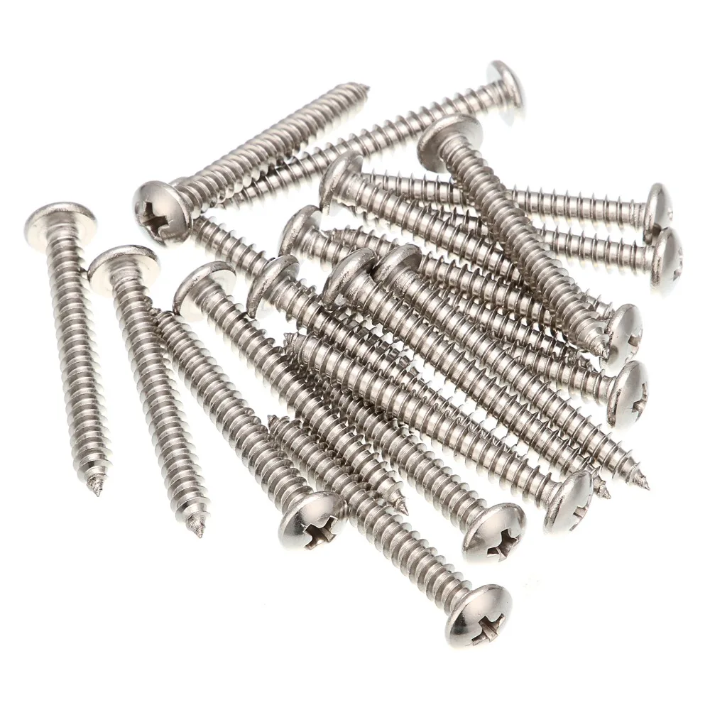 50 pcs M5 self tapping 40 mm 304 stainless steel self tapping screws