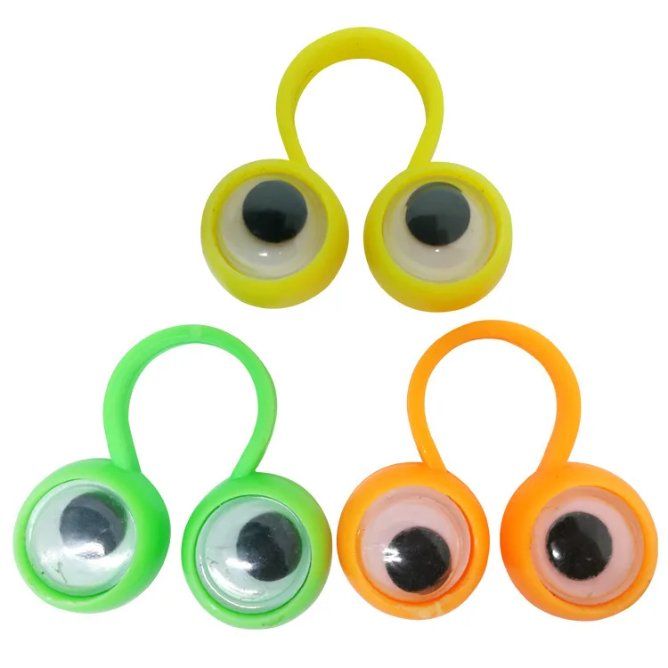 5 шт. Детские пальчиковые действия глаза детские игрушки-головоломки Вечерние наряды большие глаза кольцо с героями мультфильмов игрушки творческие подарки