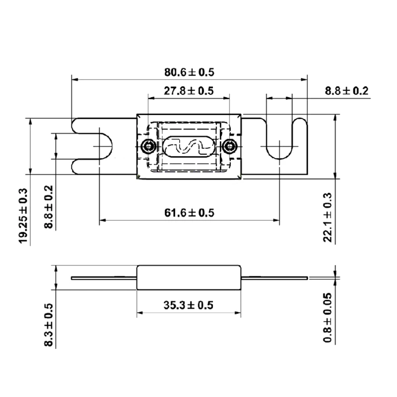 Bolt on Fuse/ Fusible Link Fuse/auto fuse/ Blade Fuse 50/70/80/100/125