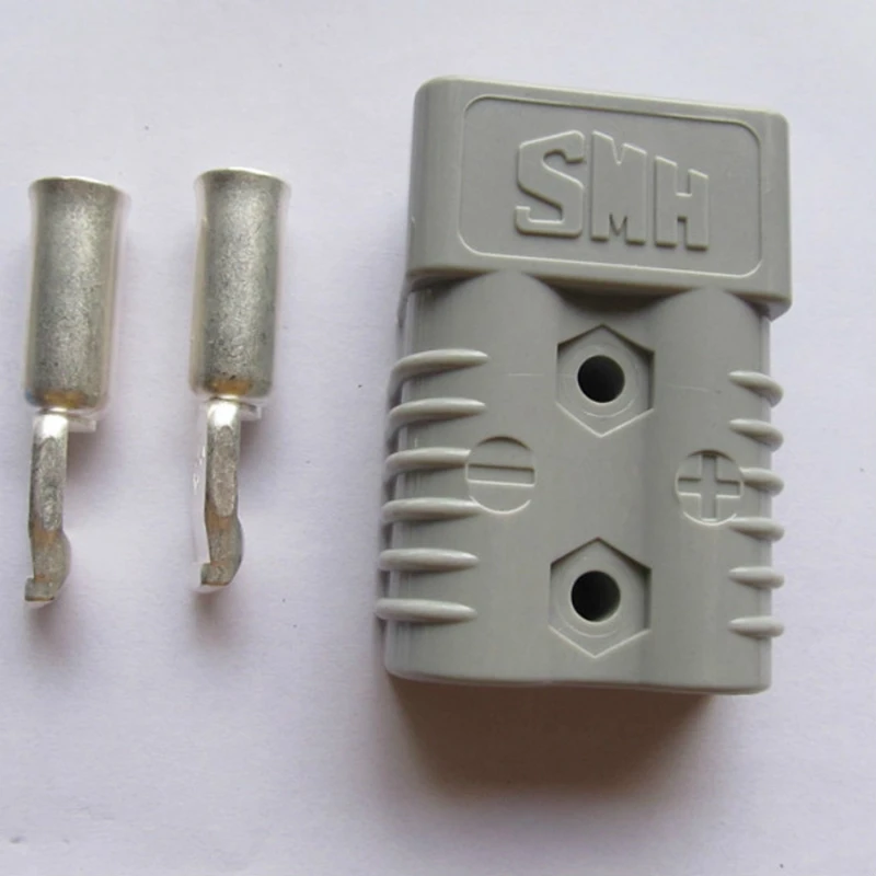 10 шт./лот серый SMH SY50A 600 В батарея гнездо разъема питания с контактами для электроскутер Гольф-карты вилочный погрузчик
