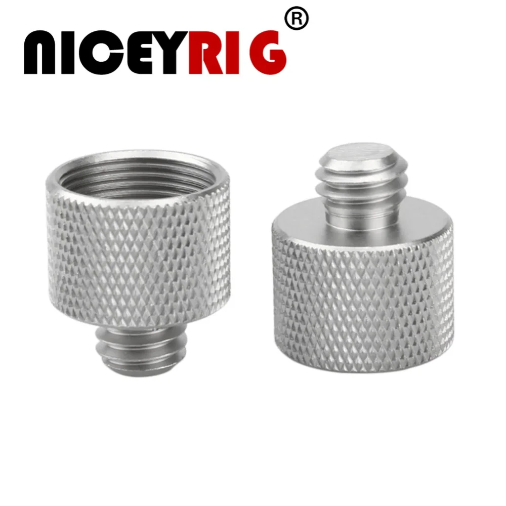 Адаптер NICEYRIG для резьбы 3/8 дюйма в 5/8 дюйма|Клетки камер| |