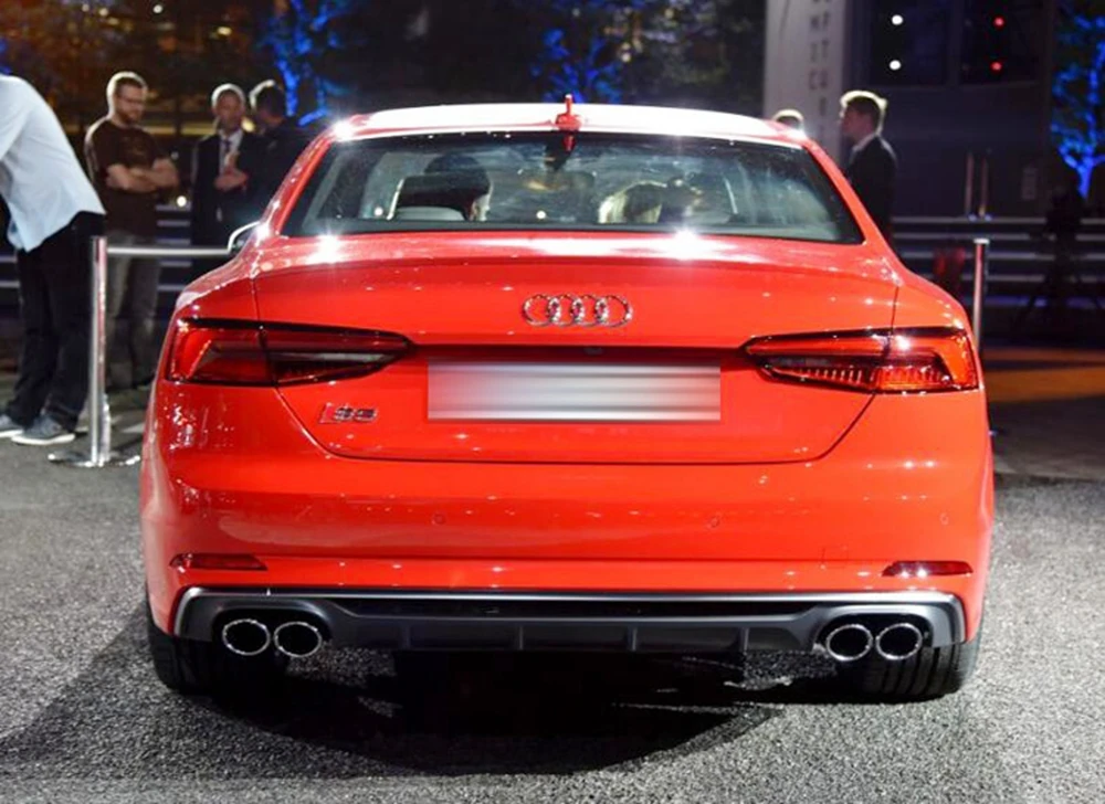 

MONTFORD For Audi A5 2017 2018 ABS Rear Bumper Diffuser Bumpers Protector Bumper Guard Protector Skid Plate Bumper Spoiler Cover