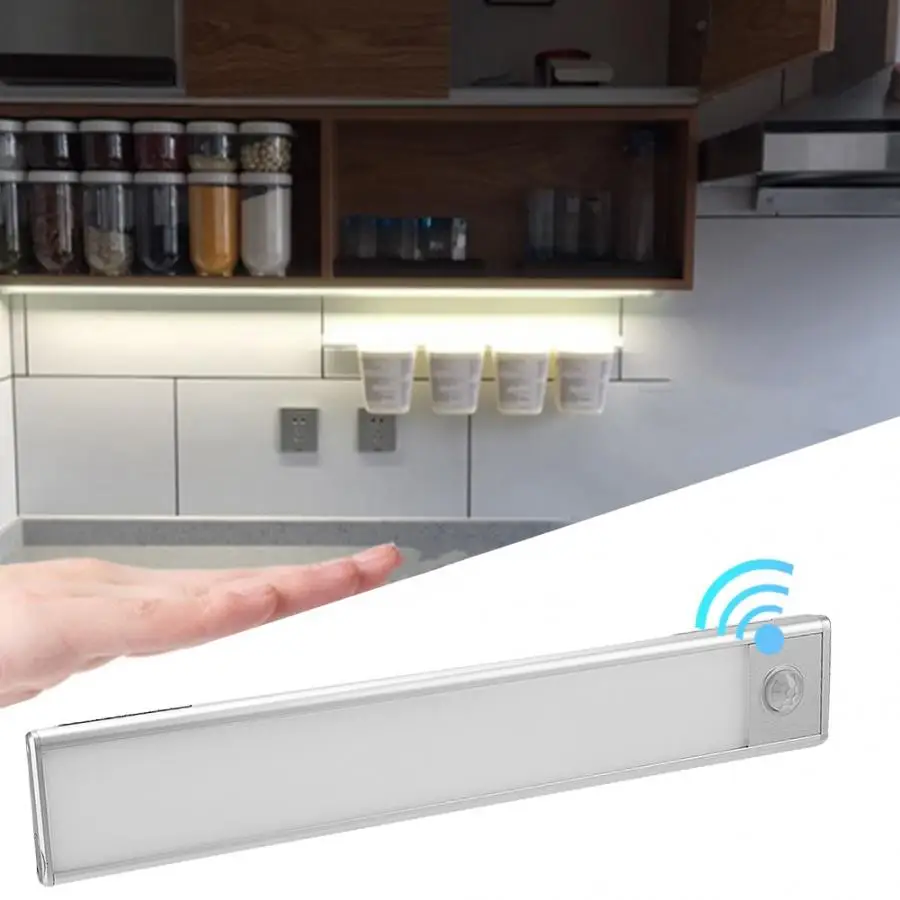

LED Cabinet Closet Lamp With Magnetic Infrared Body Induction Light With USB Cupboard Wardrobe