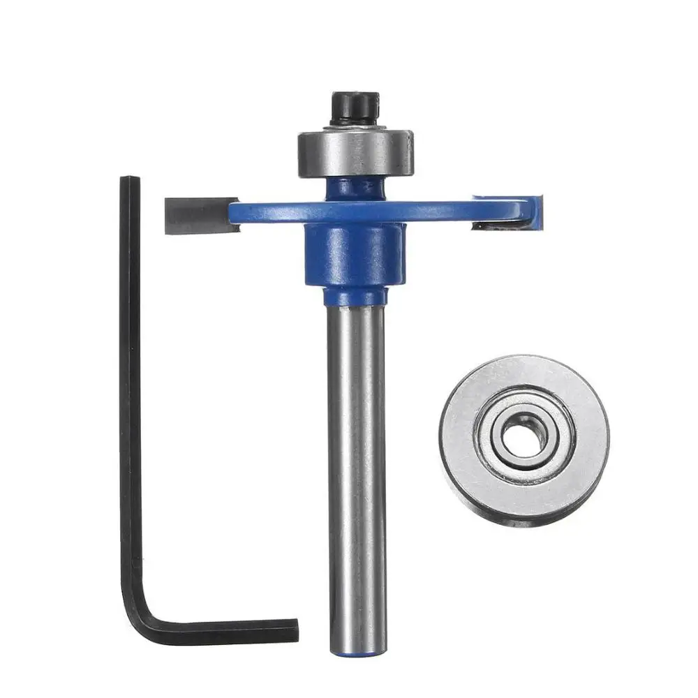 1pc Blue Router Bit 1/4'' 1/2'' Shank Biscuit Woodworking Cutter For ...