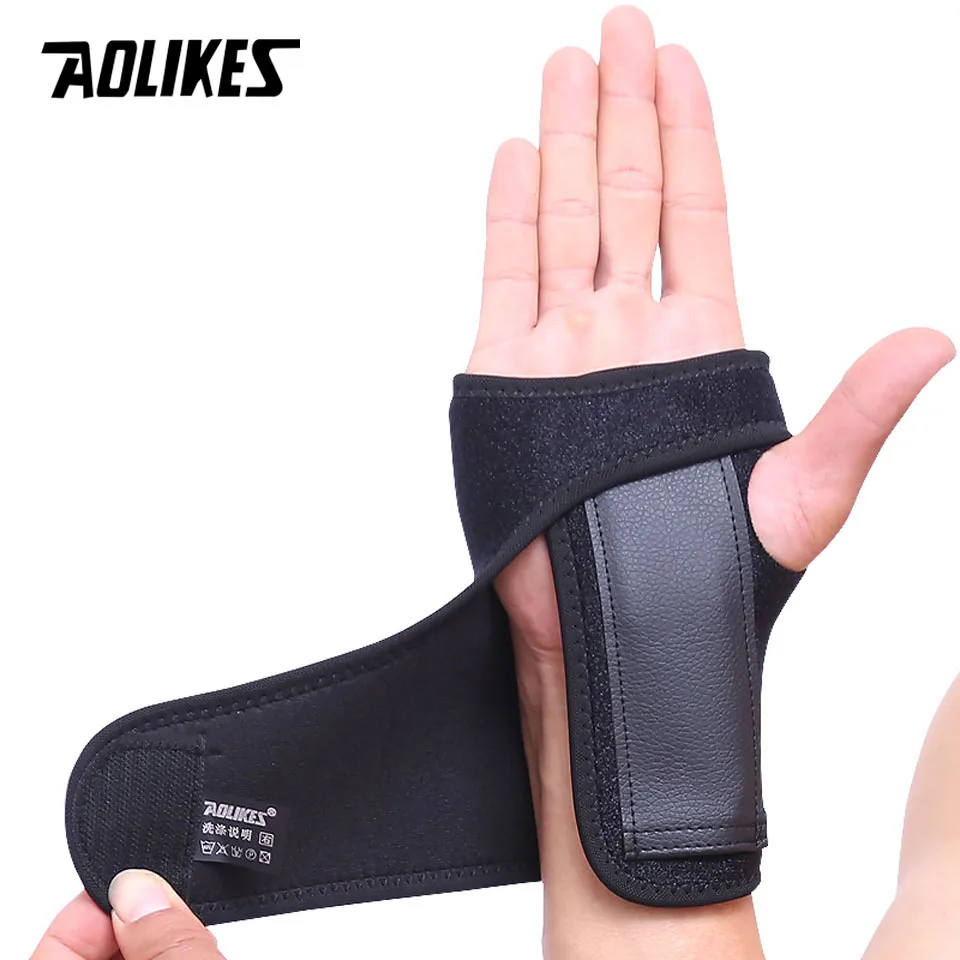 AOLIKES спортивные Напульсники опора для запястий 1 шт. тяжелой атлетики и