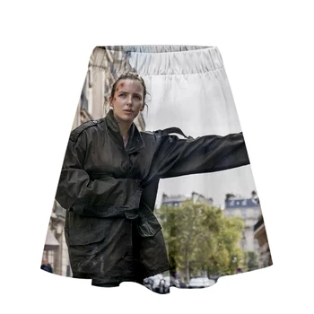 

FADUNTOMMY Killing Eve 3D Style Skirt Girl Casual Summer Trend Fashion Women's Casual Skirt Cool Summer Fashion Style