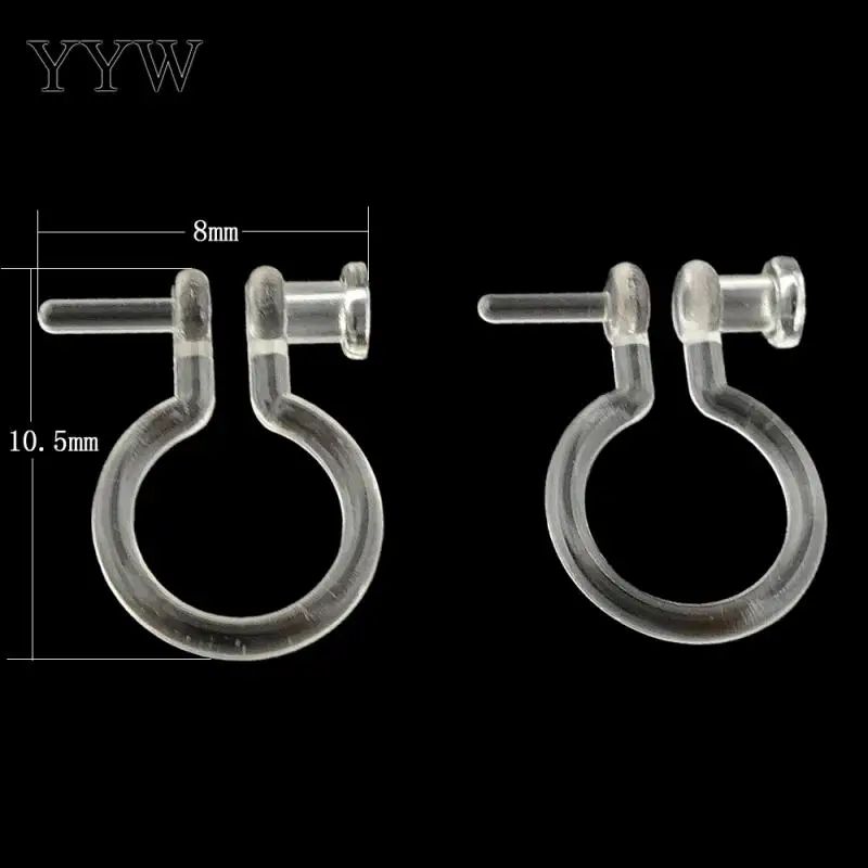 Plastic Earring Clip Component 8x10.50x2mm 300Pairs/Lot Sold By Lot | Украшения и аксессуары