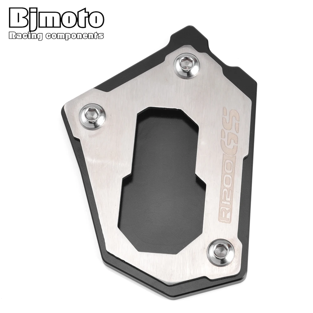 Billig BJMOTO Ständer Side Kick Ständer Pad Platte Basis Für BMW R1200GS LC R1200 GS LC ADV Abenteuer 2013 2019 r1200GS Rallye 2016 2019