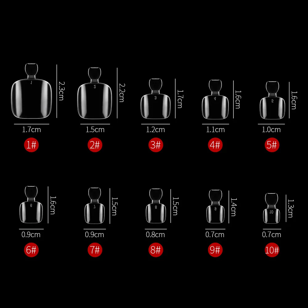 500 шт накладные ногти прозрачные/натуральные/белые половинные покрытия французские ногти полимер УФ гель маникюр поддельные ногти художественные советы