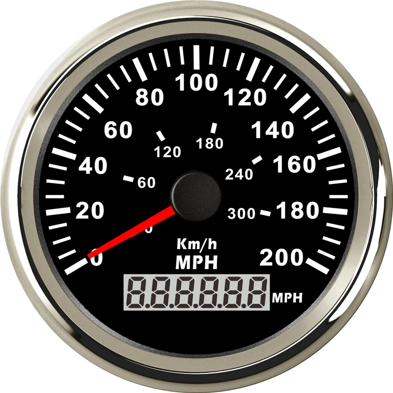 

1pc 0-300km/h GPS Speedometers 85mm Odometers 200MPH Milometers 9-32V for Auto with Light and GPS Antenna