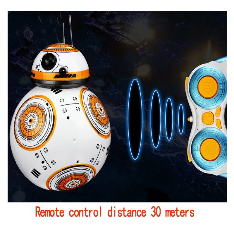 Smart Universe War Upgrade RC BB-8 Robot with Sound Action Figure Gift Toy BB-8 Ball Robot 2.4G Remote Control