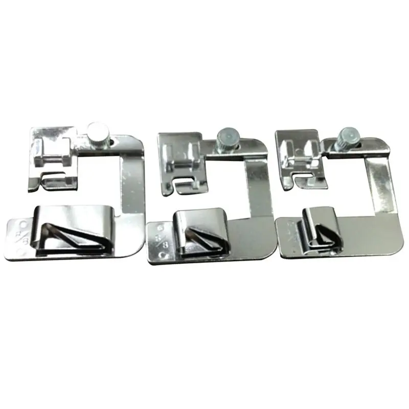 

3PC Hot Sale Domestic Sewing Machine Foot Presser Rolled Hem Feet Set for Brother Singer Sewing Accessories 3 Size